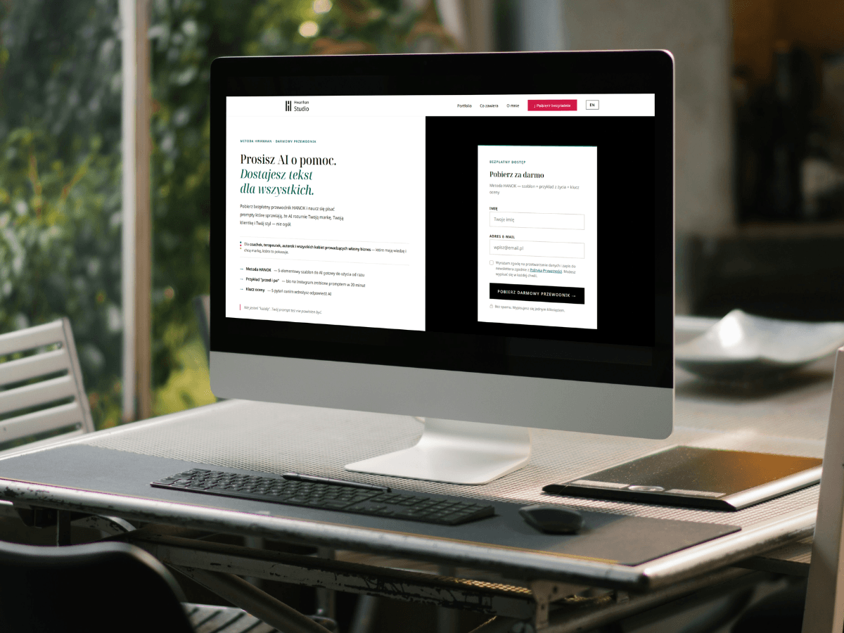 Landing page Hwanhan Studio